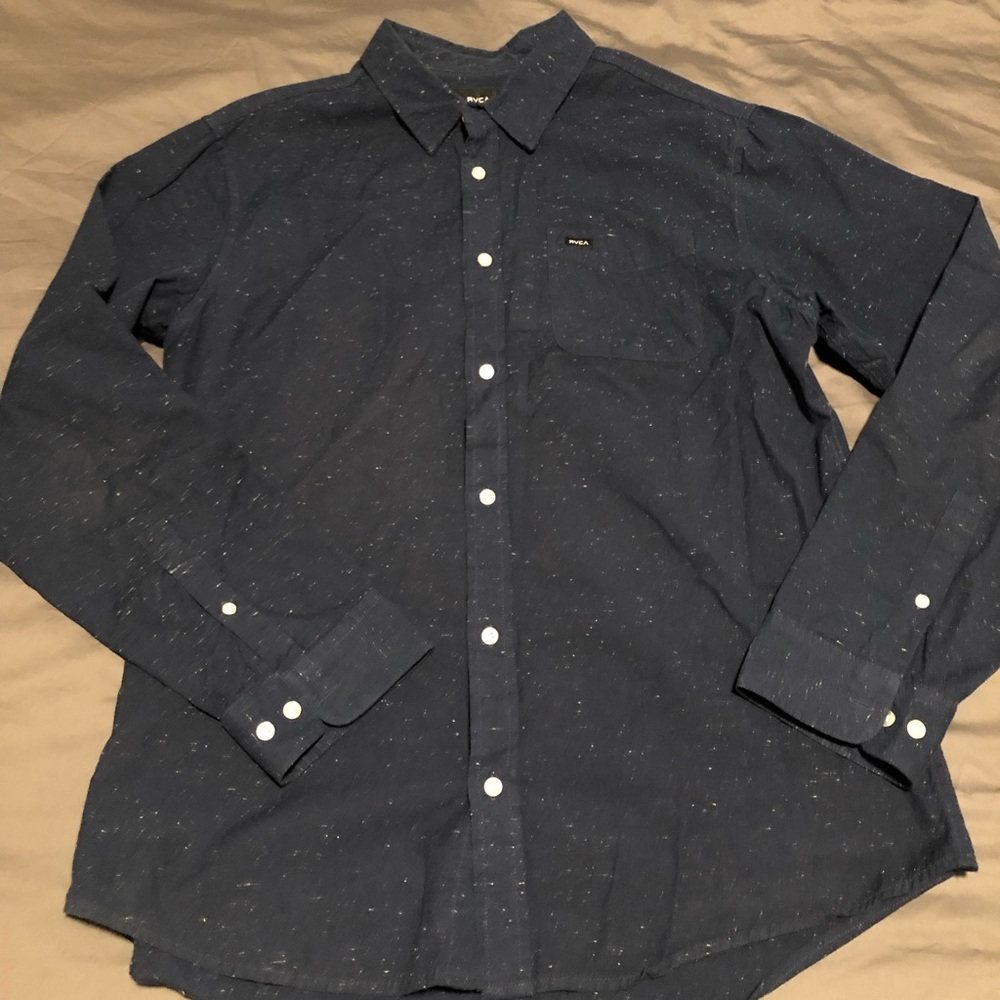 Navy RVCA Button Down